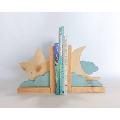 Moon and Stars Bookends