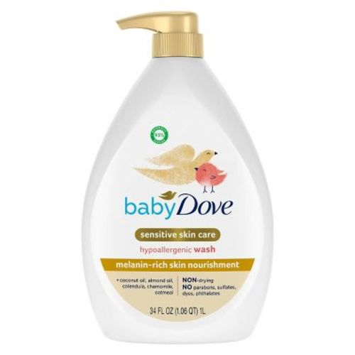 Baby Dove Rich Moisture Sensitive Skin Hypoallergenic Baby Wash - 34oz