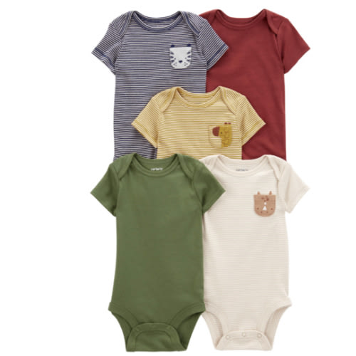 Baby 5-Pack Short-Sleeve Bodysuits