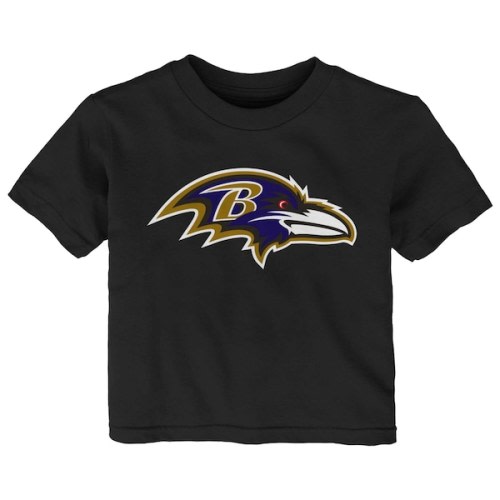 Infant Baltimore Ravens Black Primary Logo T-Shirt