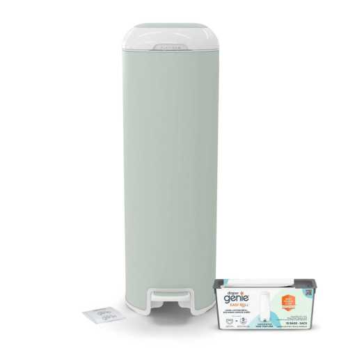 Diaper Genie Diaper GeniePlatinum Pail - Sage (18 bags) - Clement