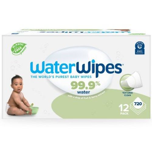 Waterwipes Plastic-free Textured Unscented 99.9% Water Based Baby Wipes - 720ct