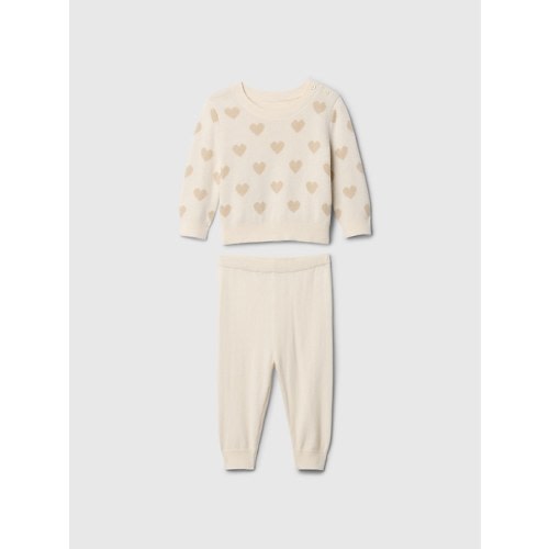 Baby Heart Sweater Two-Piece Outfit Set | Gap Factory