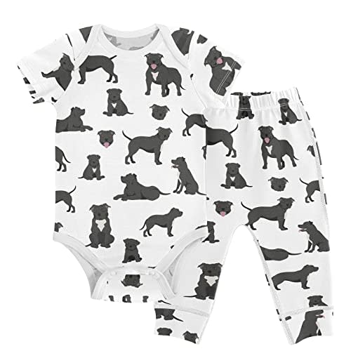 vvfelixl Baby Bodysuits Pants Sets Gnome Mushroom Short Sleeve Baby Clothes for Boys Girls 3M