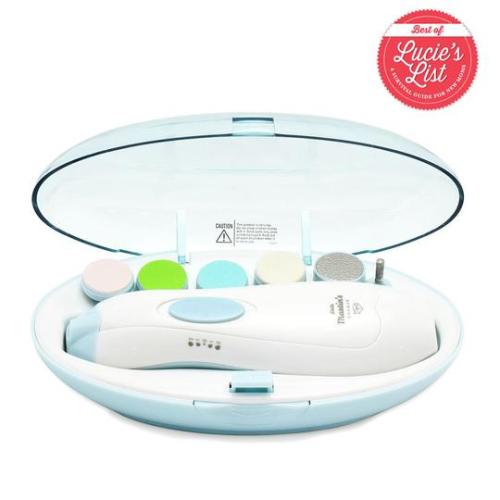 Little Martin's Baby Electric Nail Trimmer with Light (Blue/Pink) in LightSkyBlue