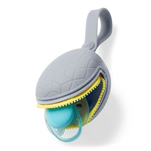 Skip Hop Silicone Pacifier Holder, Grab & Go, Grey