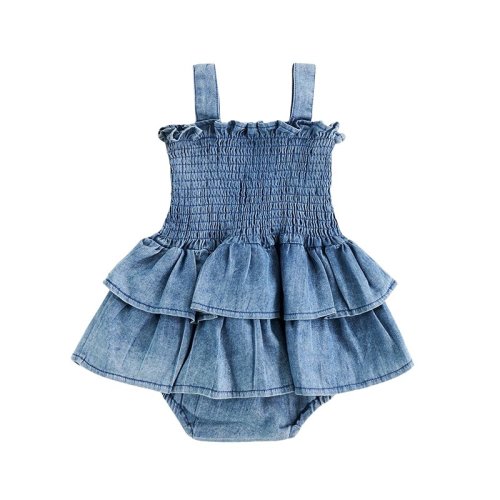 Denim Romper Jumpsuit – The Ollie Bee