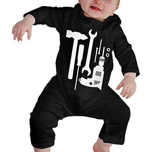 Tools Mechanic Repairman Unisex Baby Footie Romper Long Sleeve Coverall Bodysuit