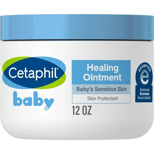 Cetaphil Baby Healing Ointment, Diaper Rash Ointment Soothes and Protects Baby's Irritated Skin, Skin Protectant For Dry Skin, 12oz