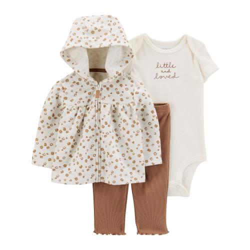 Carter's Child of Mine Baby Girl Cardigan Outfit Set, 3-Piece, Sizes 18 Months