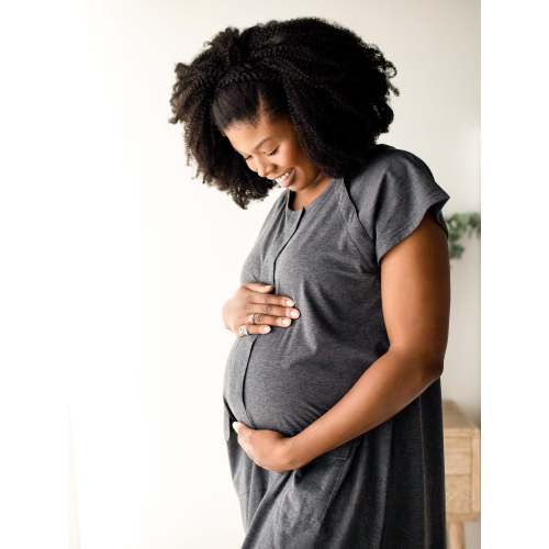 Labor & Delivery Gown | Grey Heather