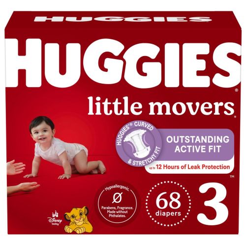 Huggies Little Movers Baby Diapers, Size 5, Size 6, Size 3, Size 4