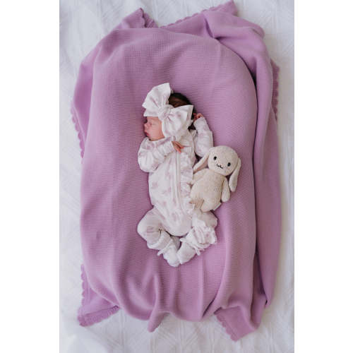 Heirloom Knit Blanket | Lilac – Little and Fern