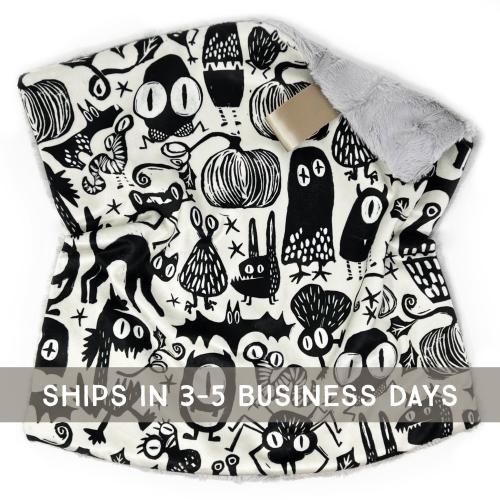 Gothic Monsters Baby Blanket