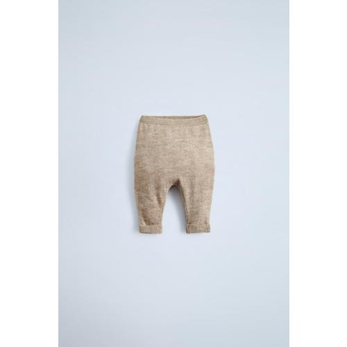 WOOL AND CASHMERE BLEND HAMMER PANTS - Tan marl | ZARA United States