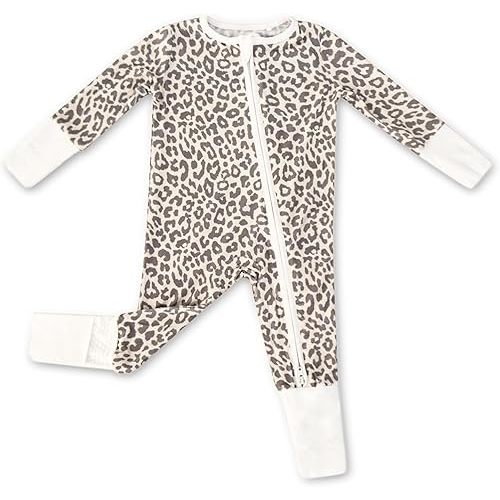 ITSY BITSY BOUTIQUE Viscose Bamboo Baby Pajamas - Boys and Girls Footie Sleeper Convertible 2-Way Zipper Sleeper