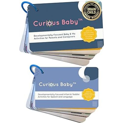 Curious Baby™, and Speech Cards. Award Winning 40+ Activities for Baby & Me, Activity at Home, Speech Development and Language Development