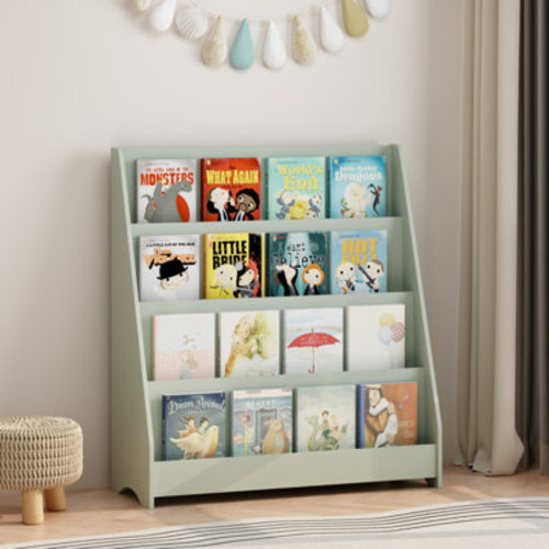 Trinx 4-Tier Kids Bookshelf, Toddler Book Display Shelves, Helps Keep Bedrooms, Playrooms, and Classrooms Organized | Wayfair