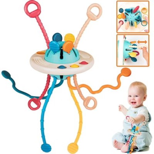 Baby Sensory Montessori Toys for 1 Year Old – Pull String Developmental Toy for Babies 6-12 Months,Toddler Birthday Gift Travel Toy for Boy Girl