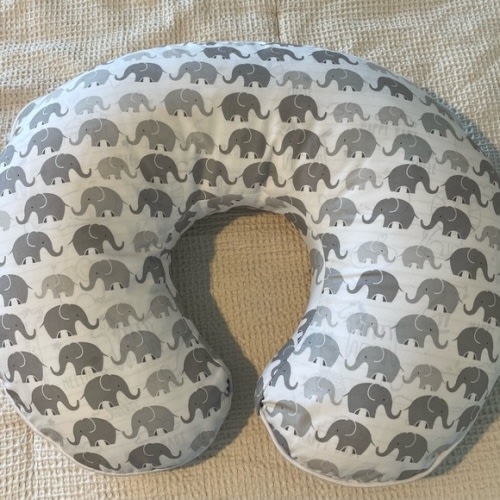 Elephant Print Nursing Pillow