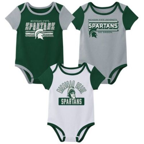 NCAA Michigan State Spartans Infant Boys' 3pk Bodysuit