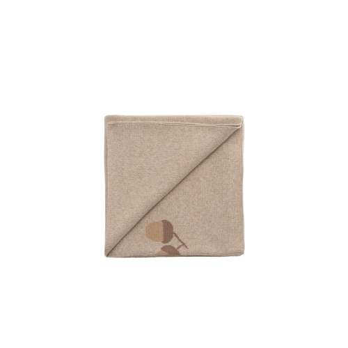 Forest Acorns Blanket - Cashew Marle