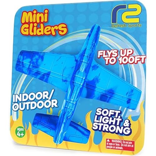 Airplane Toy Foam Airplanes for Kids: Best Pool Toys for Ages 3 4 5 6 7 8 9 10 11 & Up for Boys & Girls - Easy Throwing Air Planes - Toy Birthday Gifts for Boys - STEM Summer Yard Beach Games
