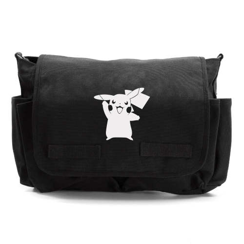 Pokemon Pikachu Heavyweight Canvas Messenger/Diaper Shoulder Bag – Crazy Baby Clothing
