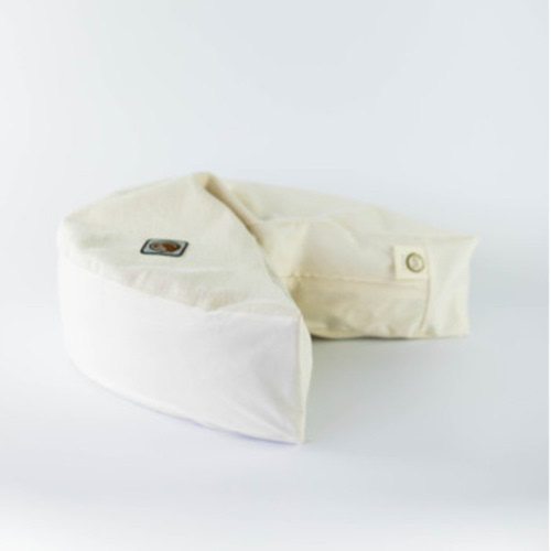 organic nesting pillow in vanilla bean