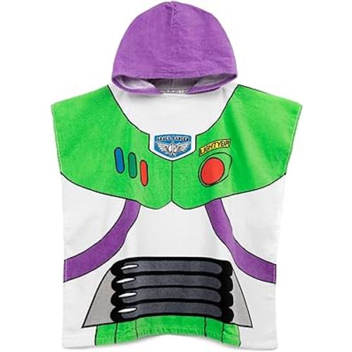 Disney Toy Story Buzz Lightyear Towel Poncho Kids Swim Bath Towel