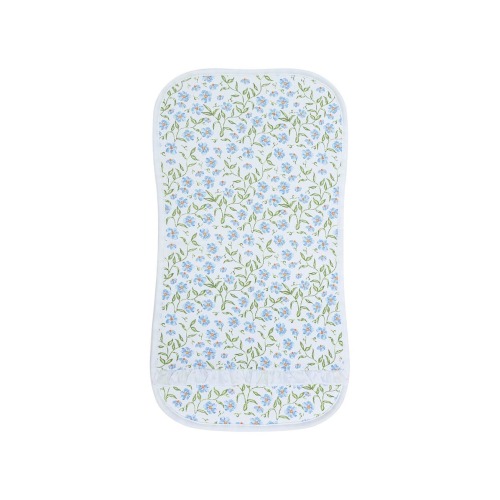 Blue Vines Print Burp Cloth - Baby