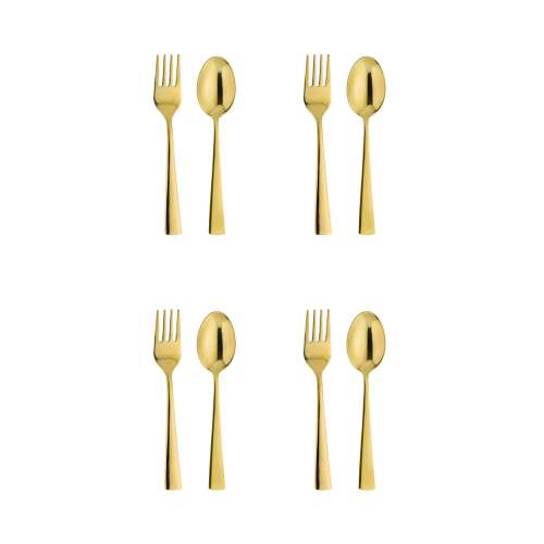 Gold Toddler Eating Utensil Sets (Pack of 4)