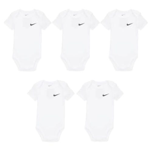 Nike 5-Pack White Onesies (6 month)