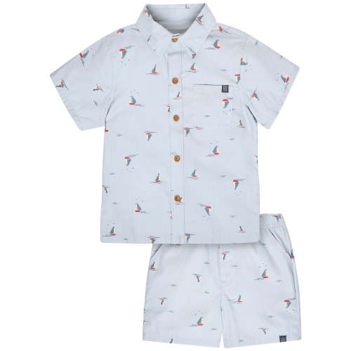 Modern Moments by Gerber Toddler Boy Resort Shirt and Short Outfit Set, 2-Piece, 12 Months - 5T