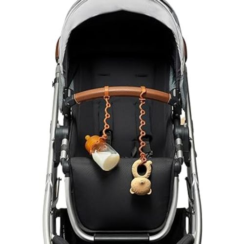 Toy Straps for baby - Keep toy, bottle & pacifier Off The Floor - Great for Stroller, High Chair and Car Seat - 2-Pack
