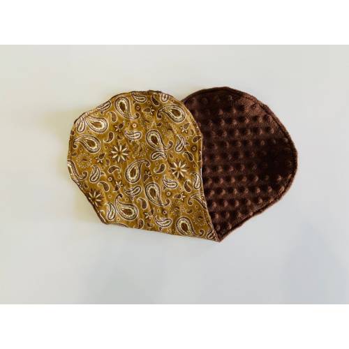 Brown Bandana Baby Burp Cloth/ Cowboy Burp Cloth/ Barbed Wire Baby Burp Cloth