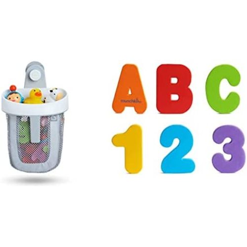 Munchkin Bath Toy Scoop with 36pc Bath Letters and Numbers Bath Toy