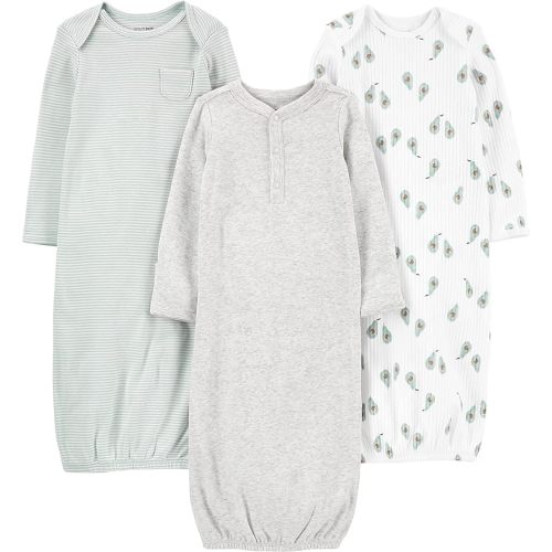 Simple Joys by Carter's Baby 3-Pack Neutral Cotton Sleeper Gown