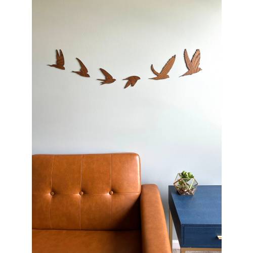 Bird Flight Wall Art | Set of 6 | Fast & Free Shipping | Bird Lover Gift