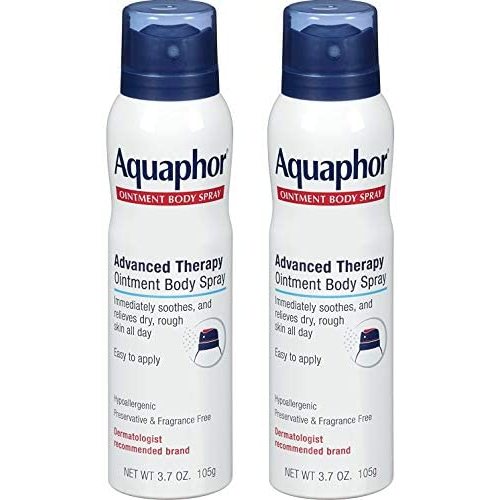 Aquaphor Ointment Body Spray - Moisturizes and Heals Dry, Rough Skin - 3.7 oz. Spray Can, 2 Pack