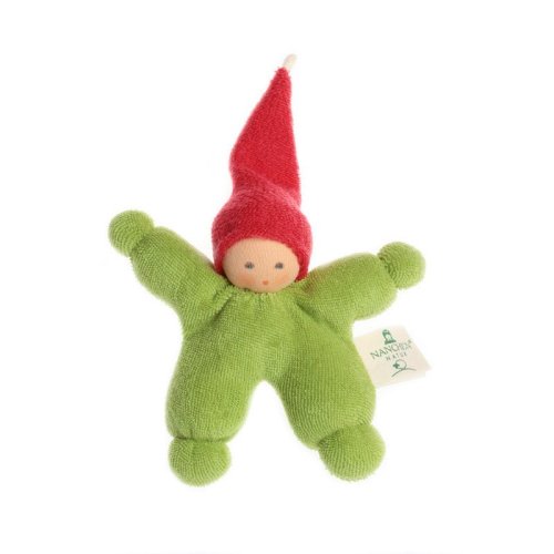 Nanchen Organic Cotton Waldorf Doll "Wichtel" Rattle | Dolls- Blue Otter Toys