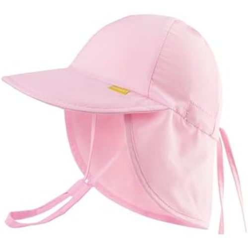 FURTALK Baby Sun Hat Summer Beach Hat UPF 50+ Adjustable Soft Baby Swim Hat with Neck Flap