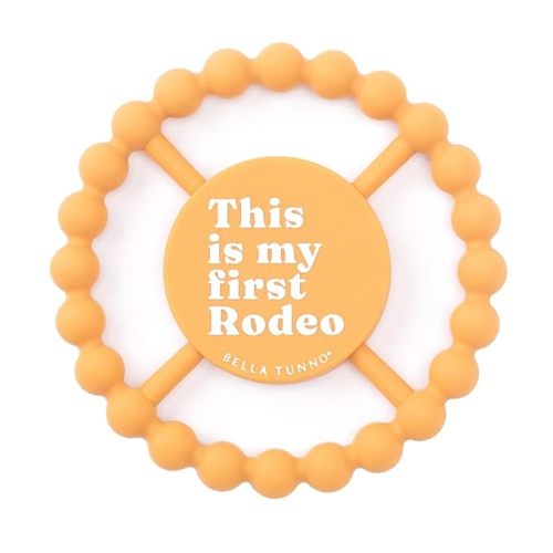 Bella Tunno Happy Teether – Soft & Easy Grip Baby Teether Toy, Silicone Teether Ring to Help Soothe Gums, Non-Toxic and BPA Free, First Rodeo