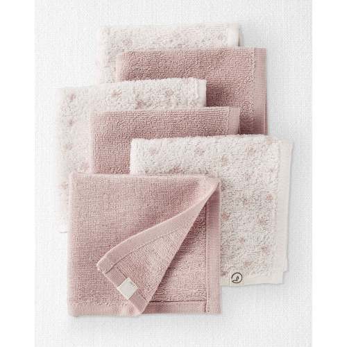 Rosebud Baby 6-Pack Organic Cotton Washcloths