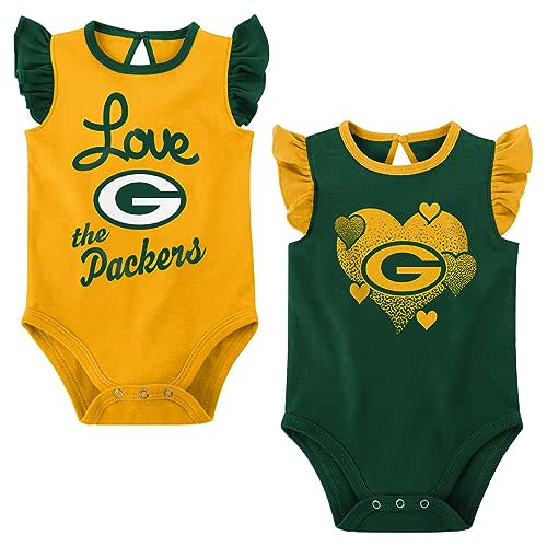 Outerstuff Girls Newborn & Infant/NFL Spread The Love 2-Pack Bodysuit Set