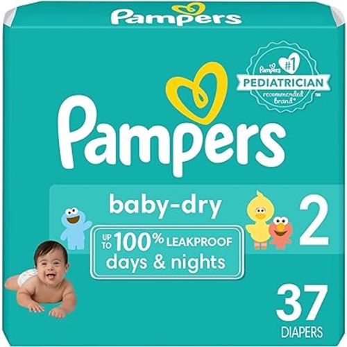 Pampers Diapers - Baby Dry - Size 3, 210 Count, Absorbent Disposable Infant Diaper (Packaging May Vary)