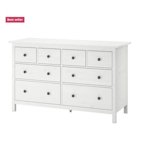 HEMNES 8 Drawer Dresser -- White