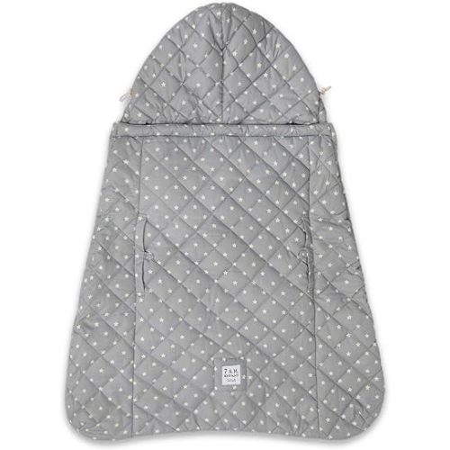 7AM Enfant Baby Carrier Cover - K-Poncho Universal Fit Winter Ultra Soft Plush Lining, Water Repellent Bunting Bag with Adjustable Hood, Multifunctional Stroller & Car Seat Blanket Cover | (0-3T)