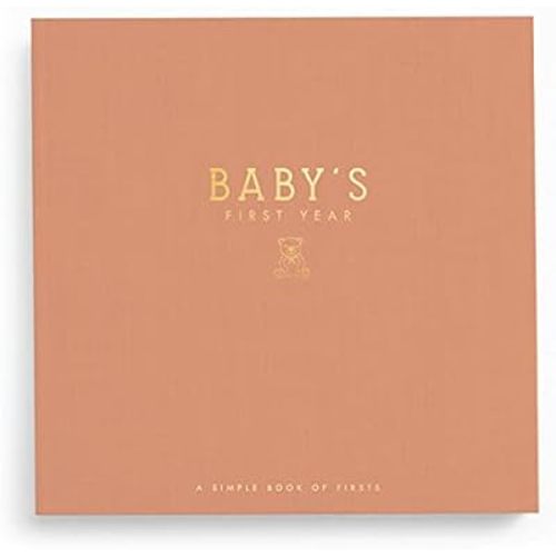 Lucy Darling Baby Memory Book, Luxury Baby First Year Book & Photo Album for Baby Boy/Girl, Keepsake Baby Books & Journals, Gender Neutral Memories & Milestone Book, Pregnancy Gift - Teddy Bears