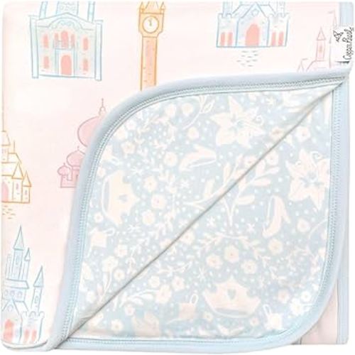 Copper Pearl Large Premium Knit Baby 3 Layer Stretchy Quilt Blanket Princess Palaces